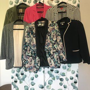 6 Women's Blazers - Size Sm/Med